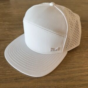 MELIN Trenches Icon Hydro Performance Snapback Hat-White-Size CL-NWOT-*Pinhole